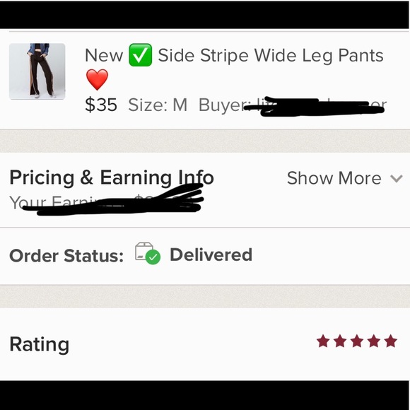 New ✅ Side Stripe Wide Leg Pants❤️ - Picture 4 of 5